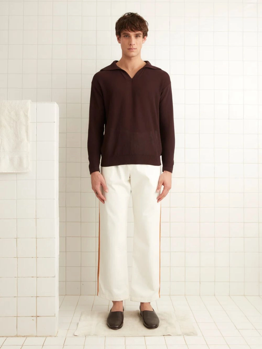 White Baseball Pajama Pants