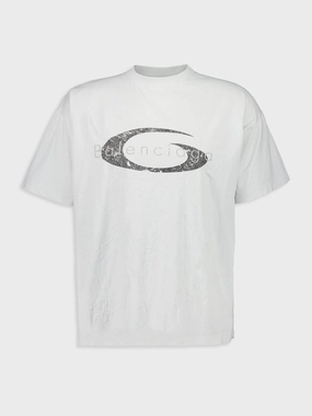 White Boxy Fit Vintage Loop T-Shirt Tops Mens - flannel shirts
