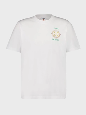 White Championship Diamond Print T-Shirt Tops Mens - flannel shirts