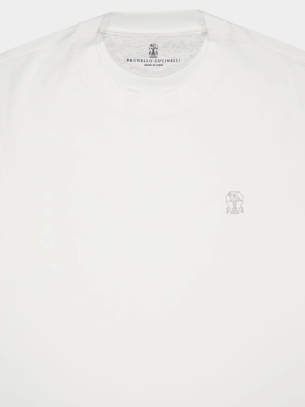 White Cotton Jersey T-Shirt