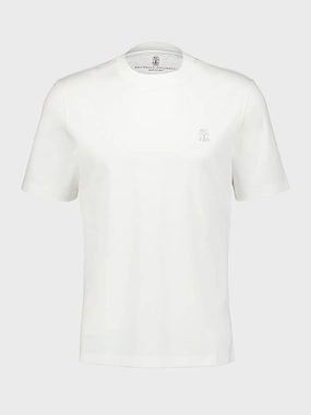 White Cotton Jersey T-Shirt Tops Mens - flannel shirts