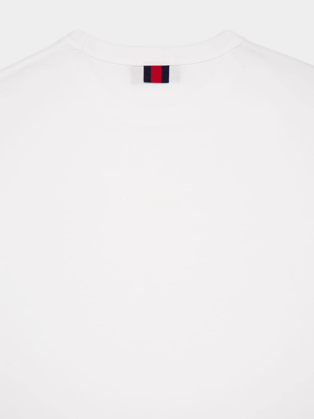 White Cotton Jersey T-Shirt with Embroidery