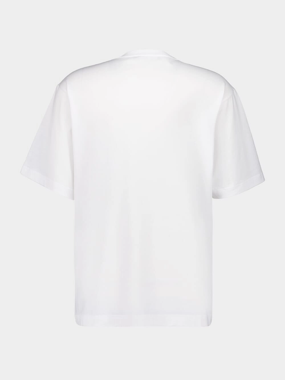 White Cotton Logo T-Shirt