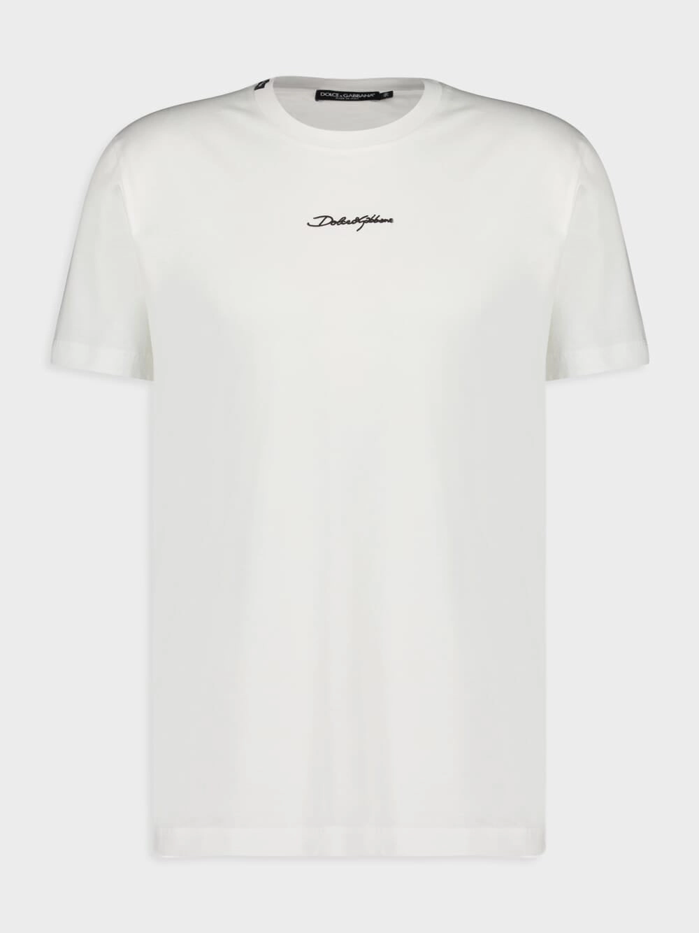 White Cotton Logo T-Shirt