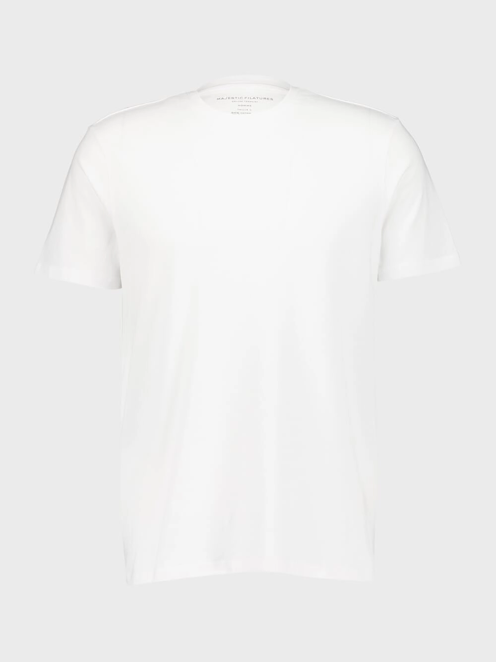 White Cotton T-Shirt Tops Mens - flannel shirts