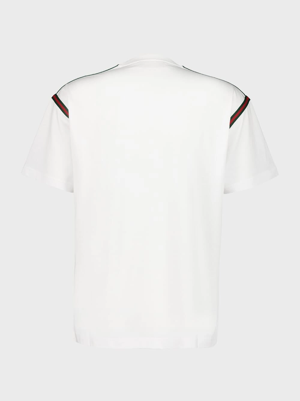 White Embroidered Cotton T-Shirt