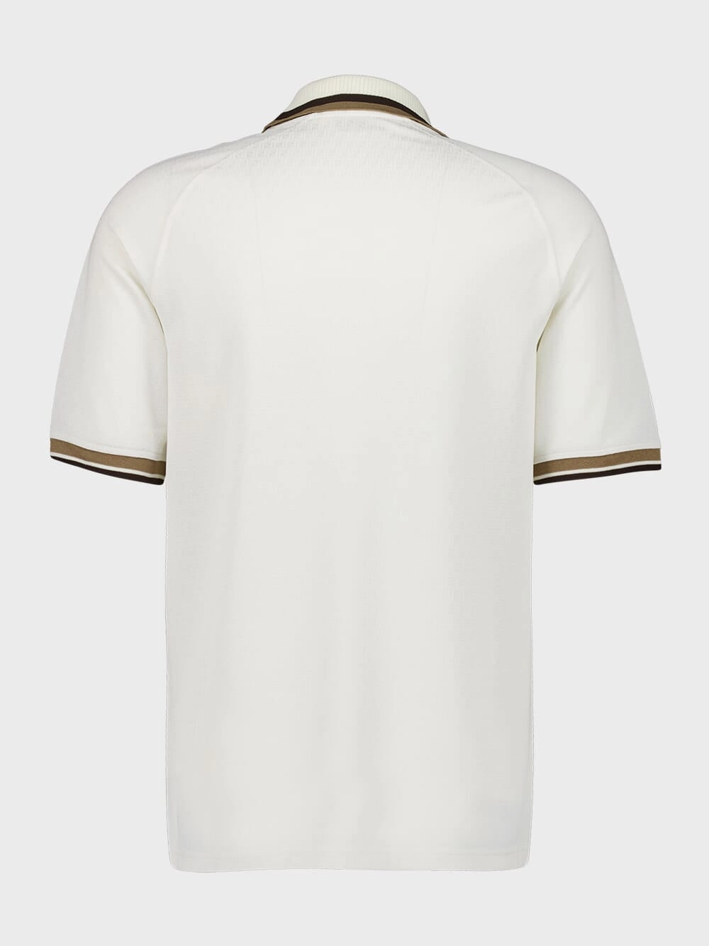 White FF Jacquard Polo Shirt