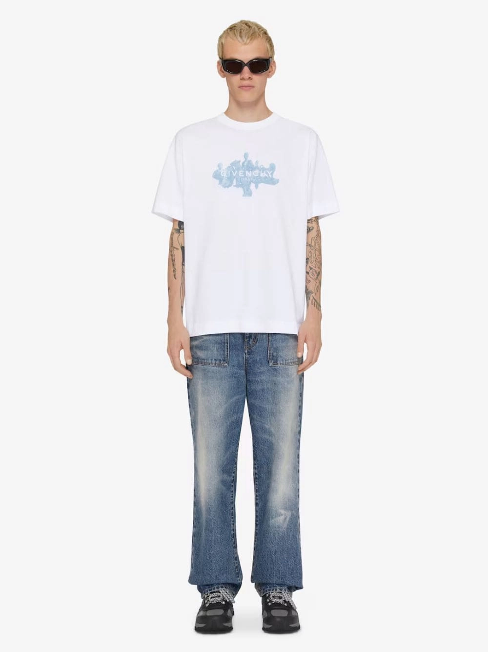 White Hubert Objects T-Shirt Tops Mens - flannel shirts