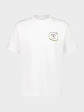 White Le Temple Du Sport T-Shirt Tops Mens - flannel shirts