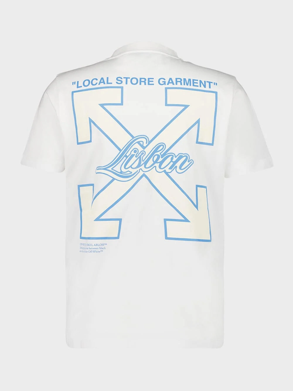 White Lisbon Print Cotton T-Shirt