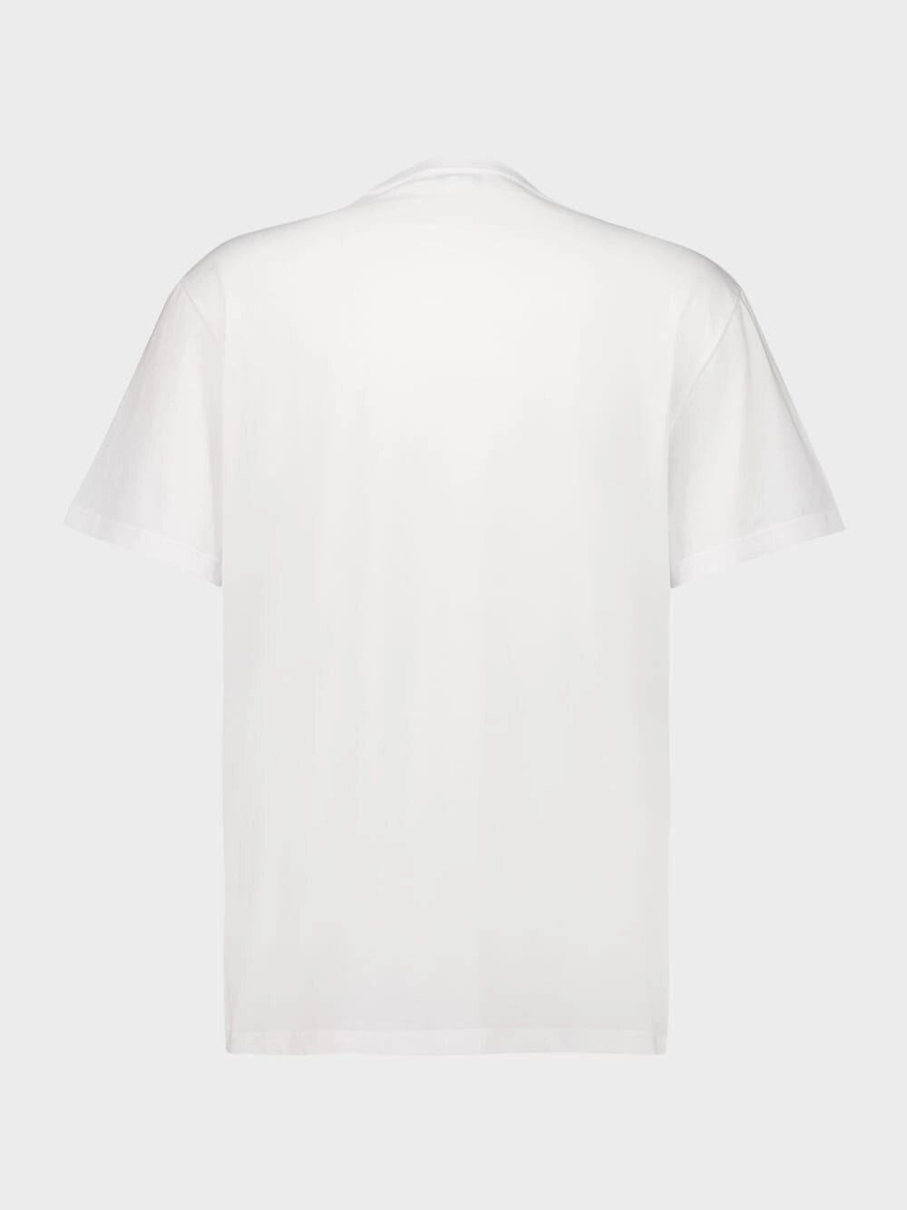 White Logo Cotton T-Shirt