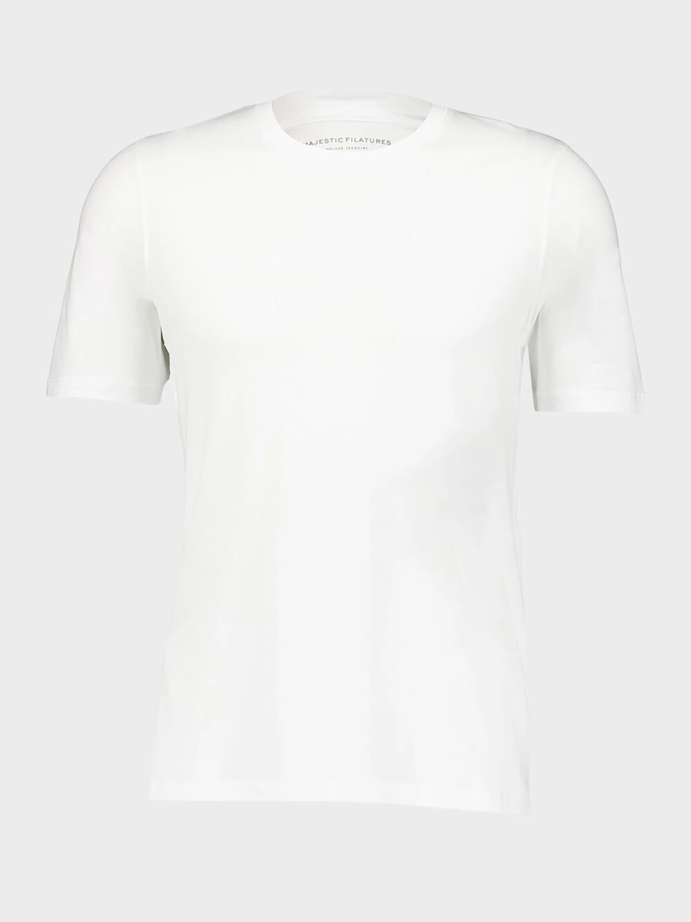 White Lyocell Organic Cotton Short-Sleeved T-Shirt Tops Mens - flannel shirts
