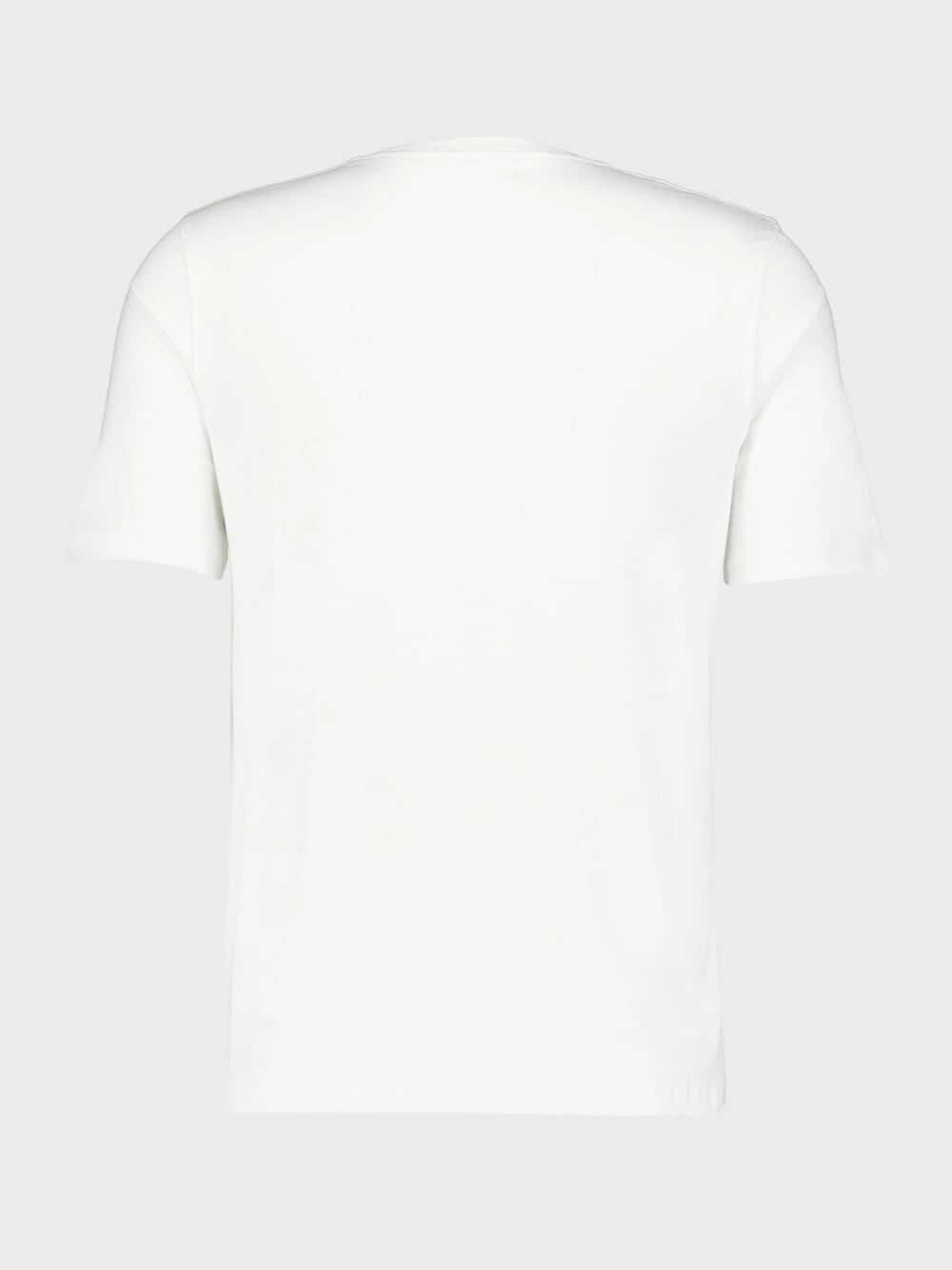 White Lyocell Organic Cotton Short-Sleeved T-Shirt