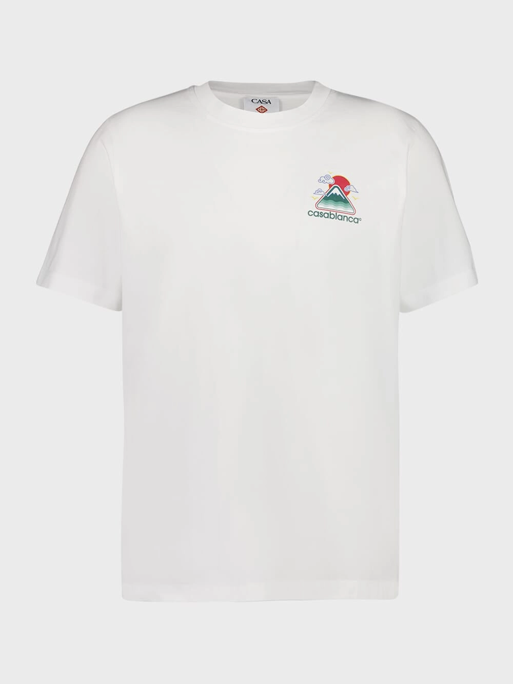 White Montagne Ondule T-Shirt Tops Mens - flannel shirts