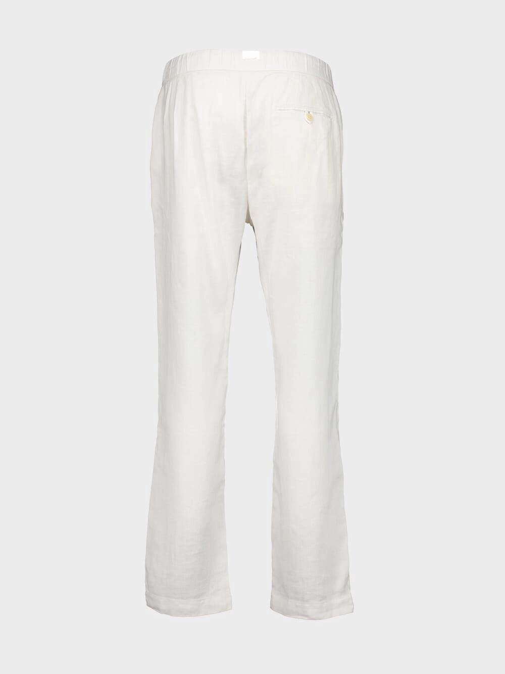 White Oscar Linen Trousers
