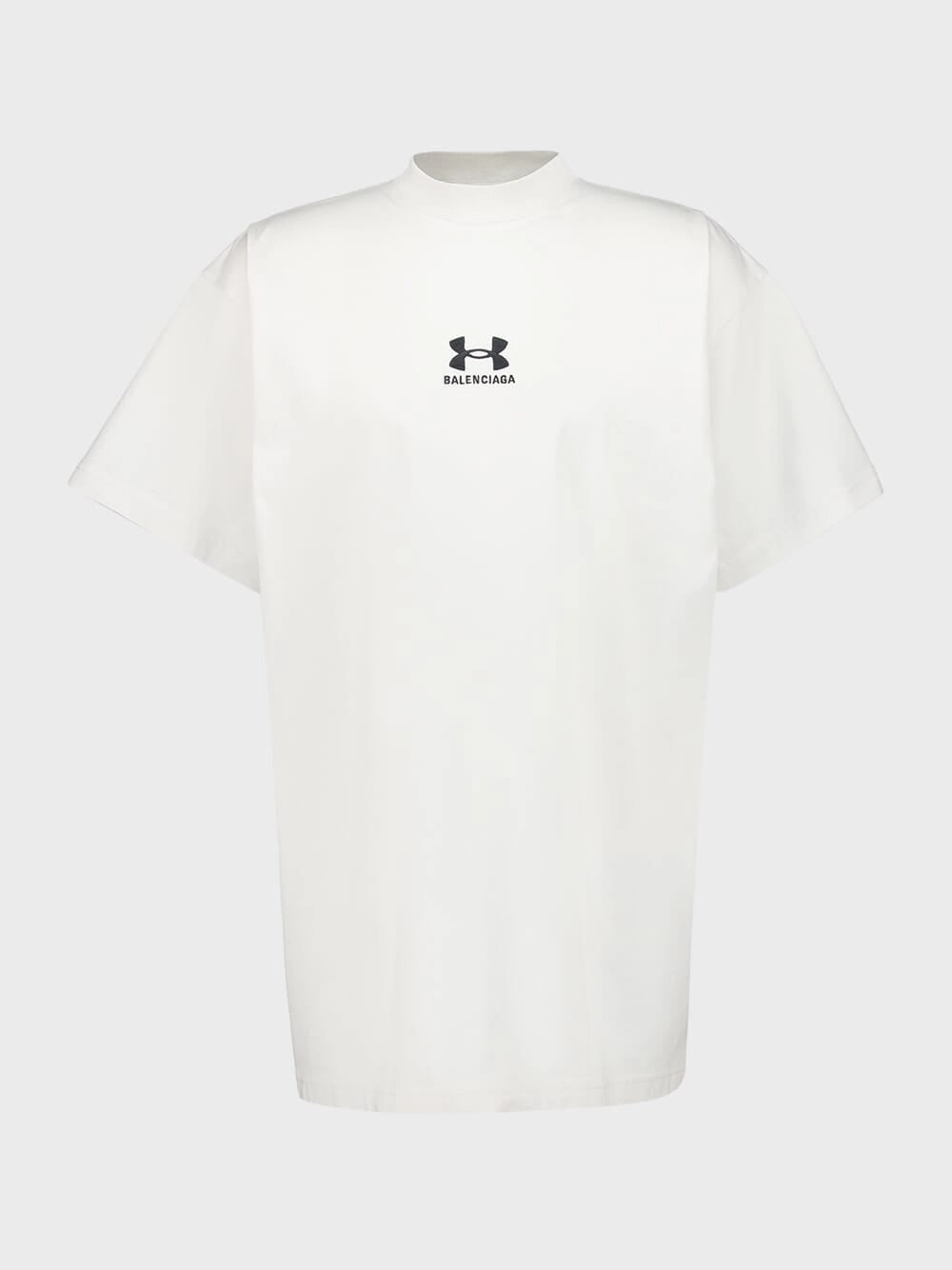 White Oversized Under Armour T-Shirt Tops Mens - flannel shirts