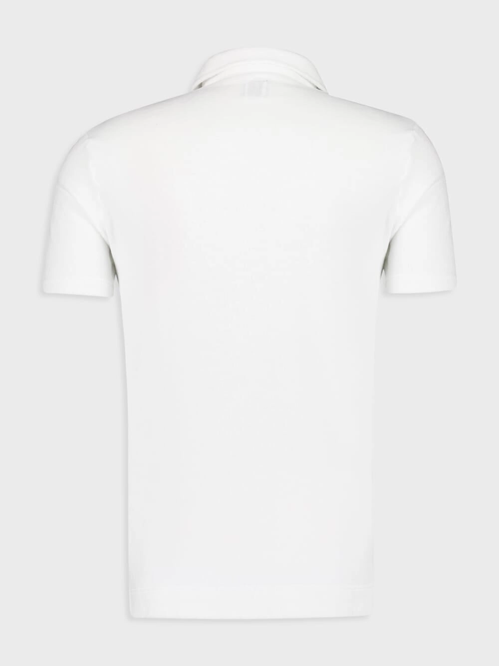 White Peter Terry Knit Cotton Polo