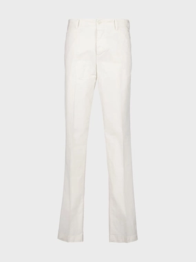 White Regular Fit Cotton Trousers Bottoms Mens - cheap mens shorts online