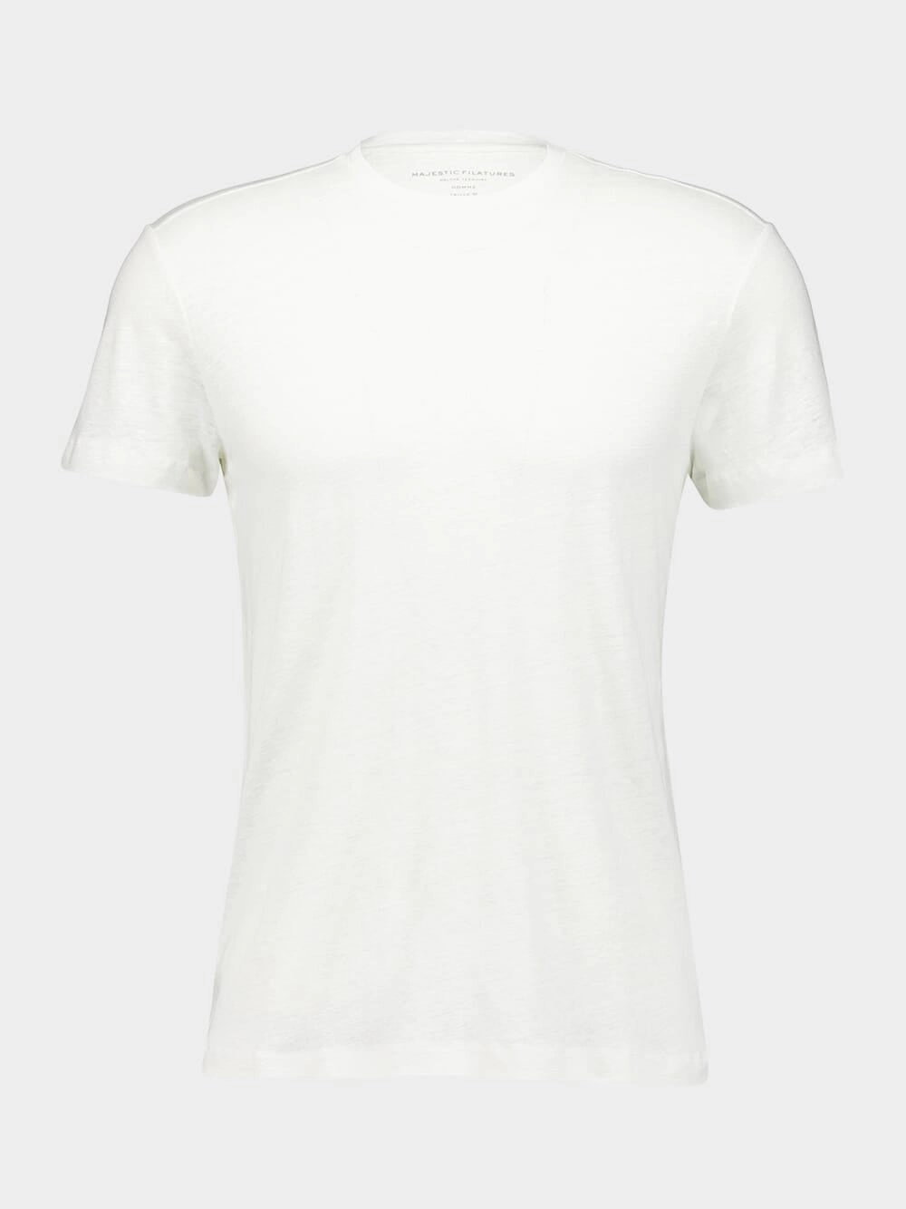 White Round Neck Short-Sleeved T-Shirt Tops Mens - flannel shirts