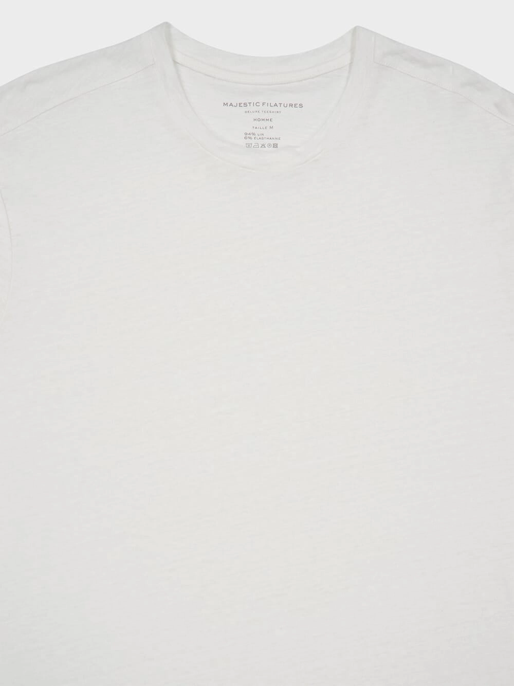 White Round Neck Short-Sleeved T-Shirt