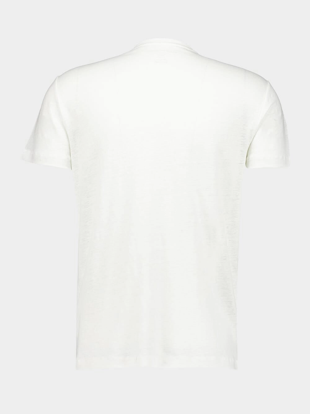 White Round Neck Short-Sleeved T-Shirt