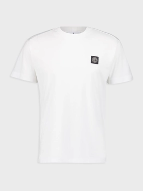 White Slim Fit Cotton T-Shirt Tops Mens - flannel shirts