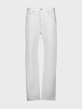 White Standard Fit Denim Jeans Bottoms Mens - cheap mens shorts online