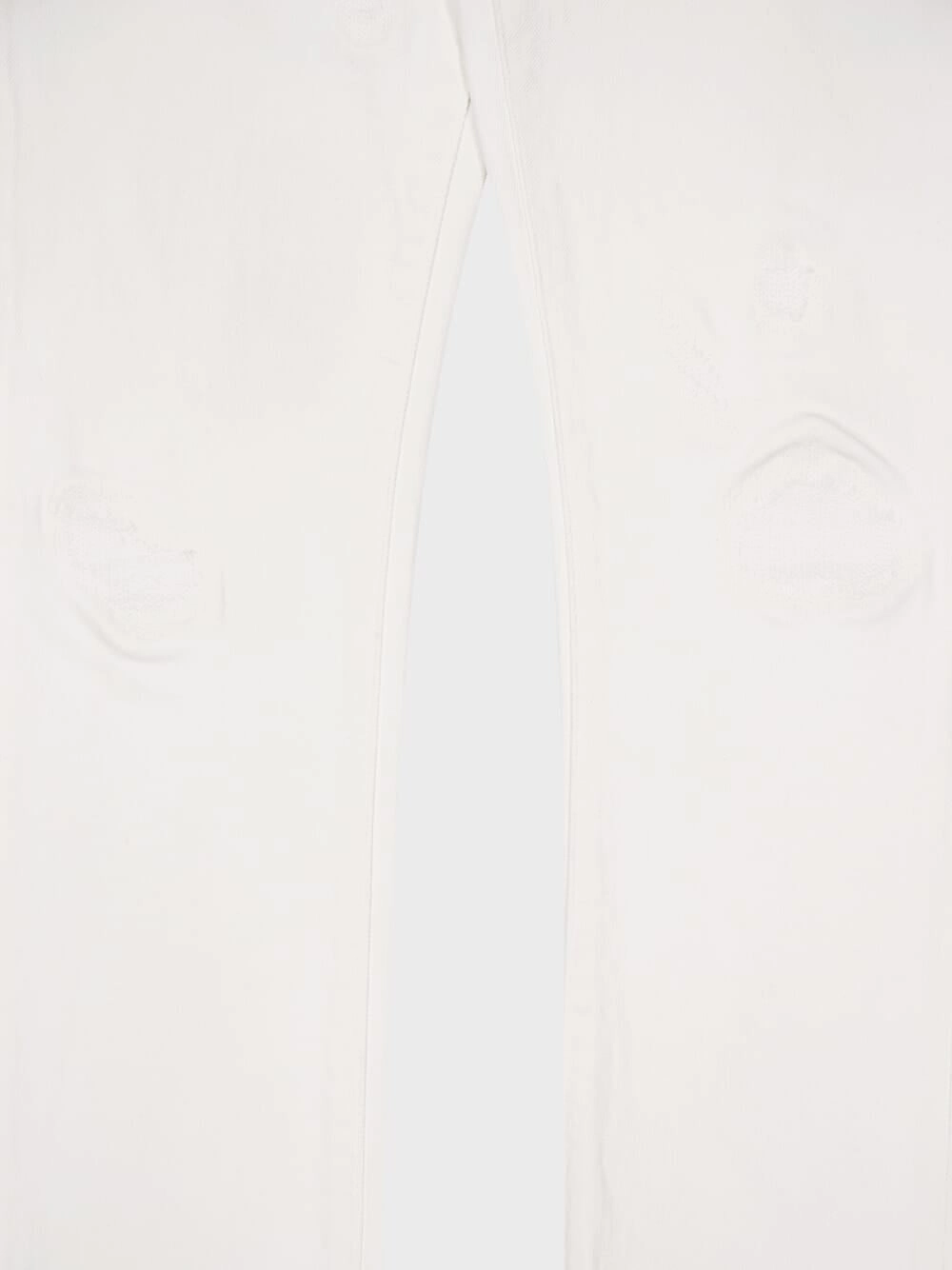 White Straight-Fit Selvedge Denim Jeans