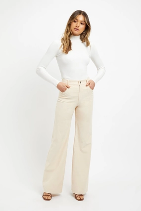 Wide Leg Cord Pant affordable womens bottoms sale