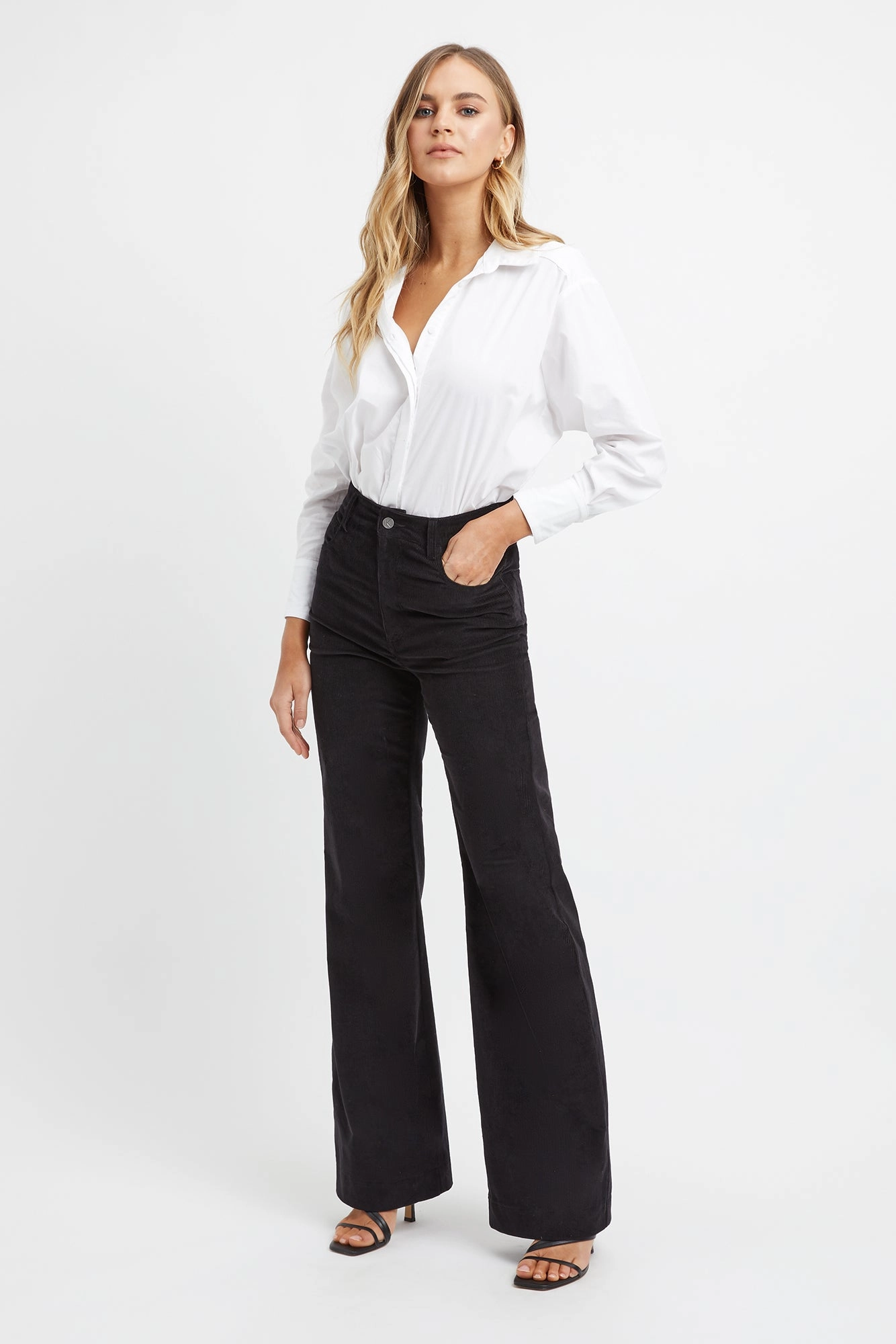 Wide Leg Cord Pant affordable womens bottoms sale