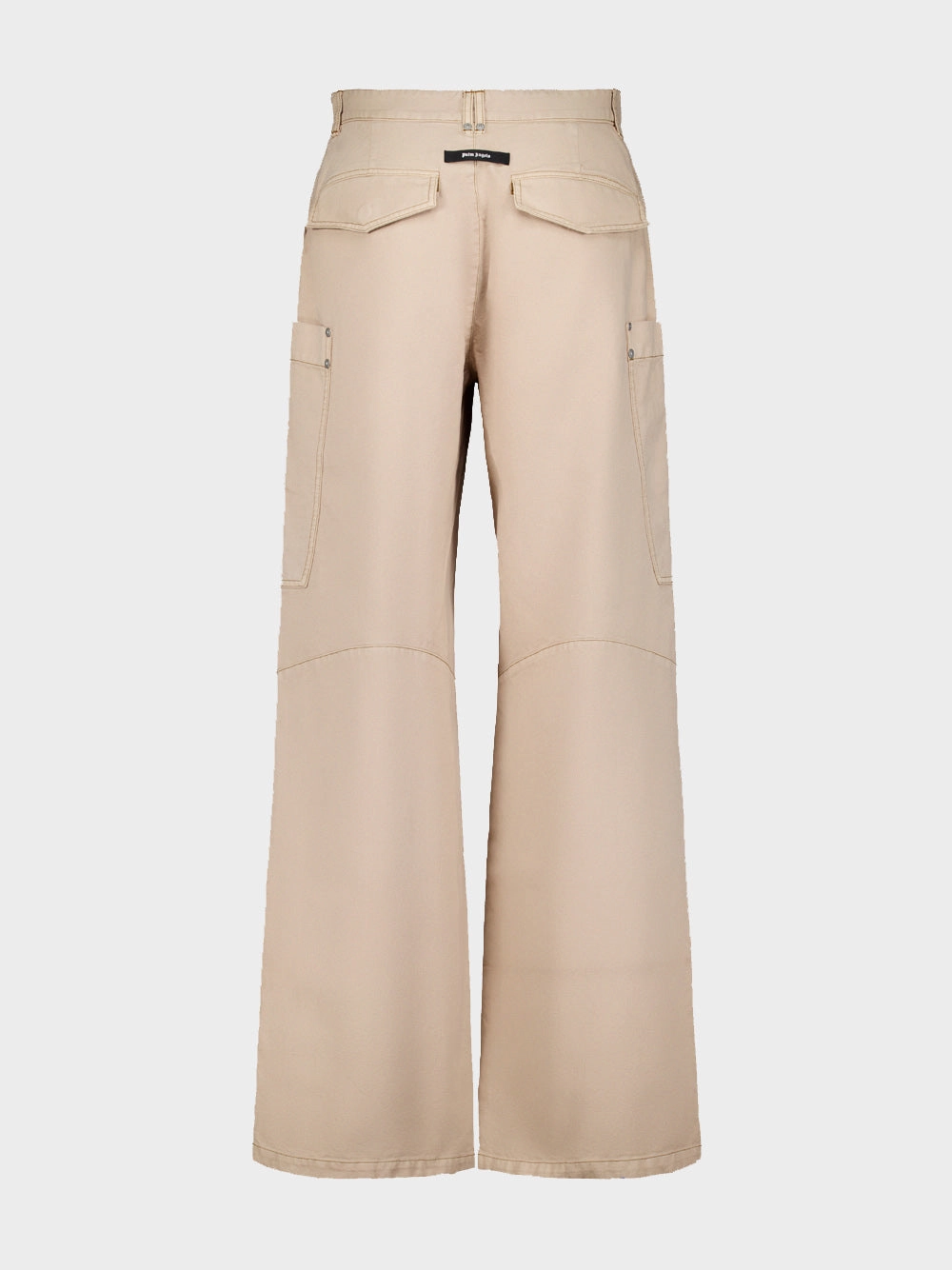 Wide-Leg Cotton Cargo Trousers
