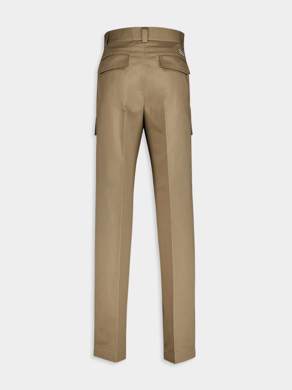 Wide-Leg Cotton Cargo Trousers