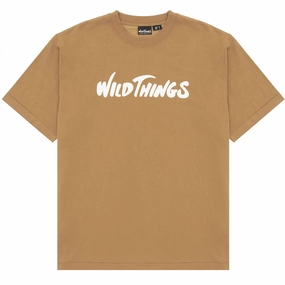 Wild Things Logo Tee Khaki henley shirts online