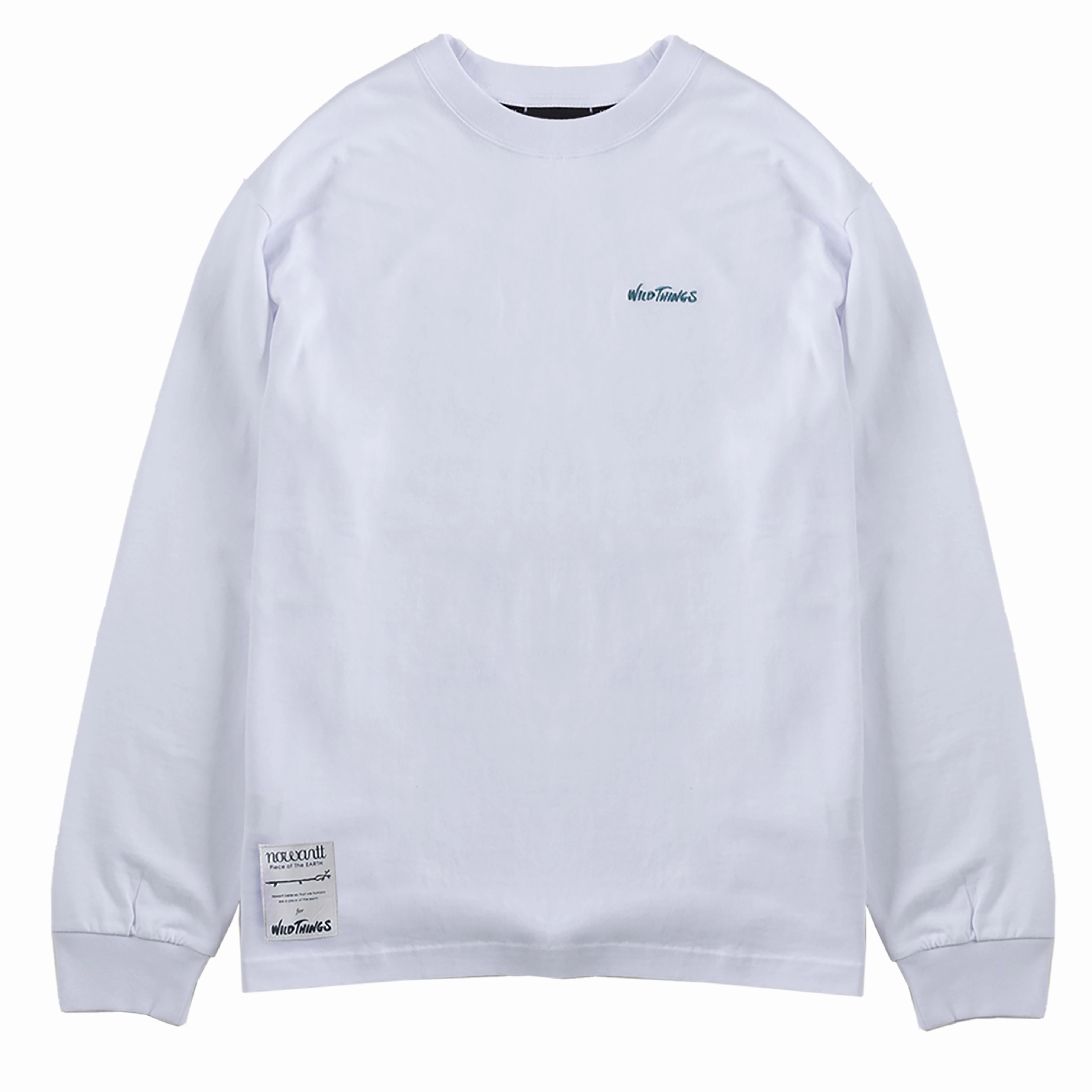 Wild Things Snow Leopard Graphic Long Tee White henley shirts online