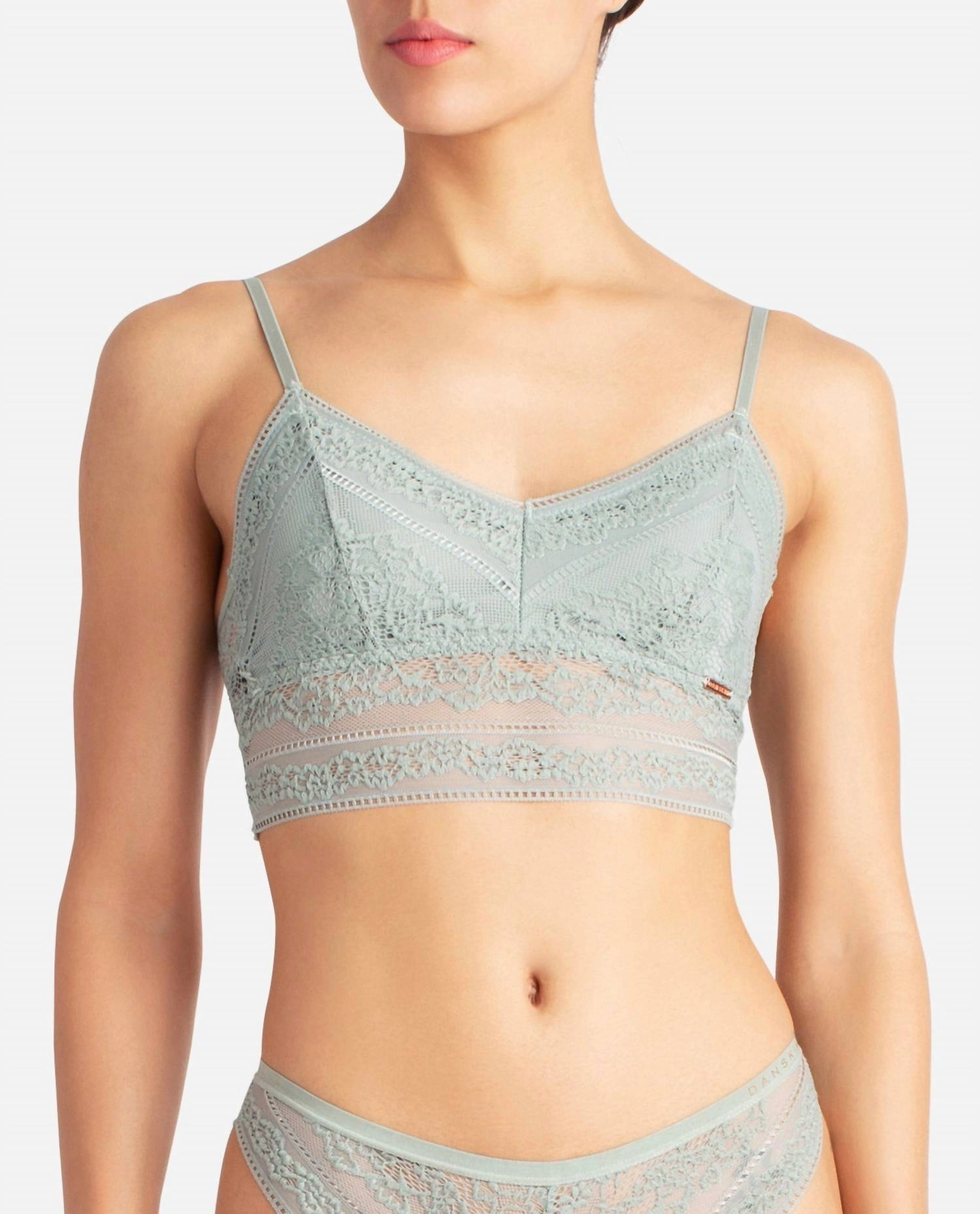 Women's 2-Pack Lace Longline Bralette In Prickly Pear And Black