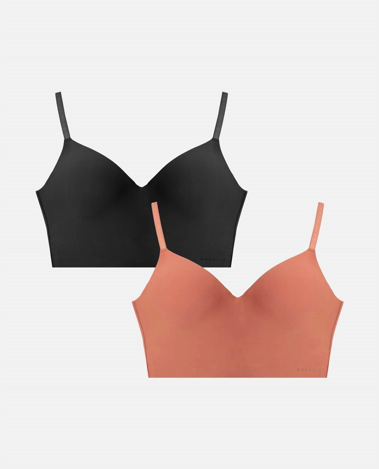 Women's 2-Pack Laser Lounge Hidden Cup Molded Bra In Copper Glaze Multicolor