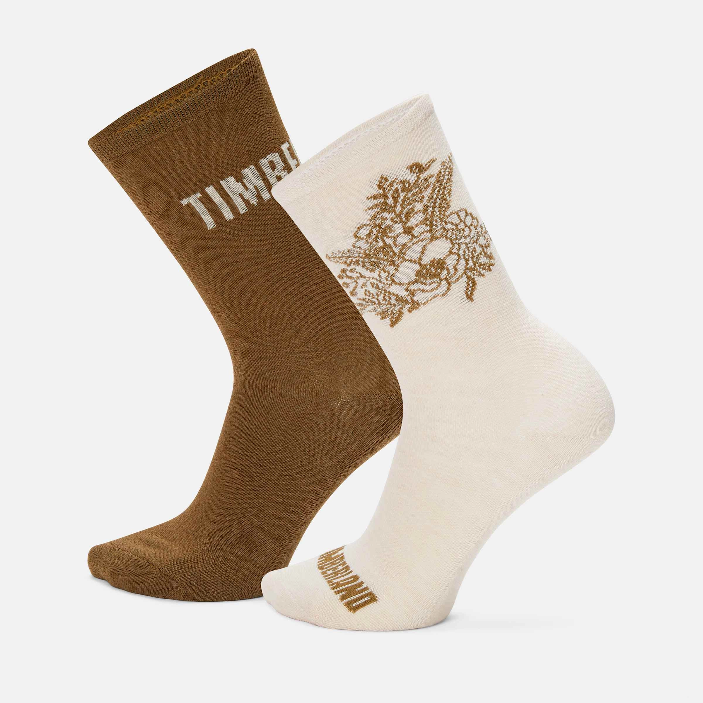 Women's 2-Pack Timberland Floral Crew Sock