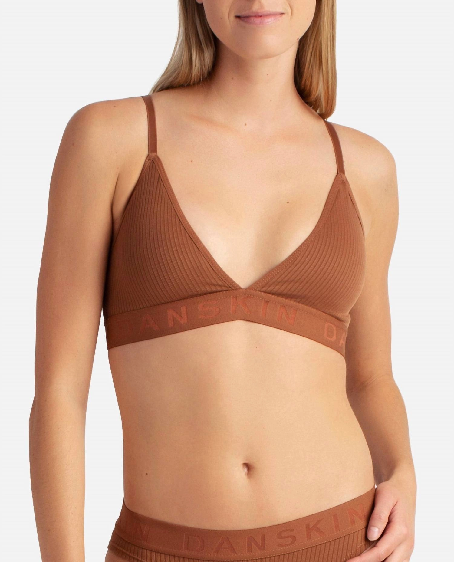 Women's 3-Pack Ribbed Seamless Bralette In Sienna Amber Multicolor