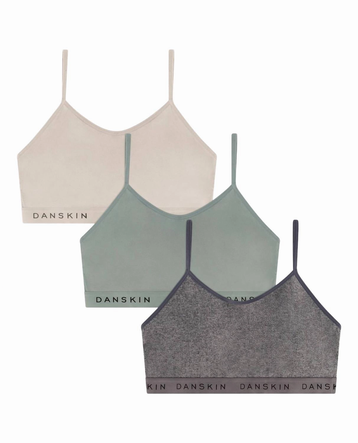 Women's 3-Pack Seamless Bra With Logo In Fresh Pearl Multicolor