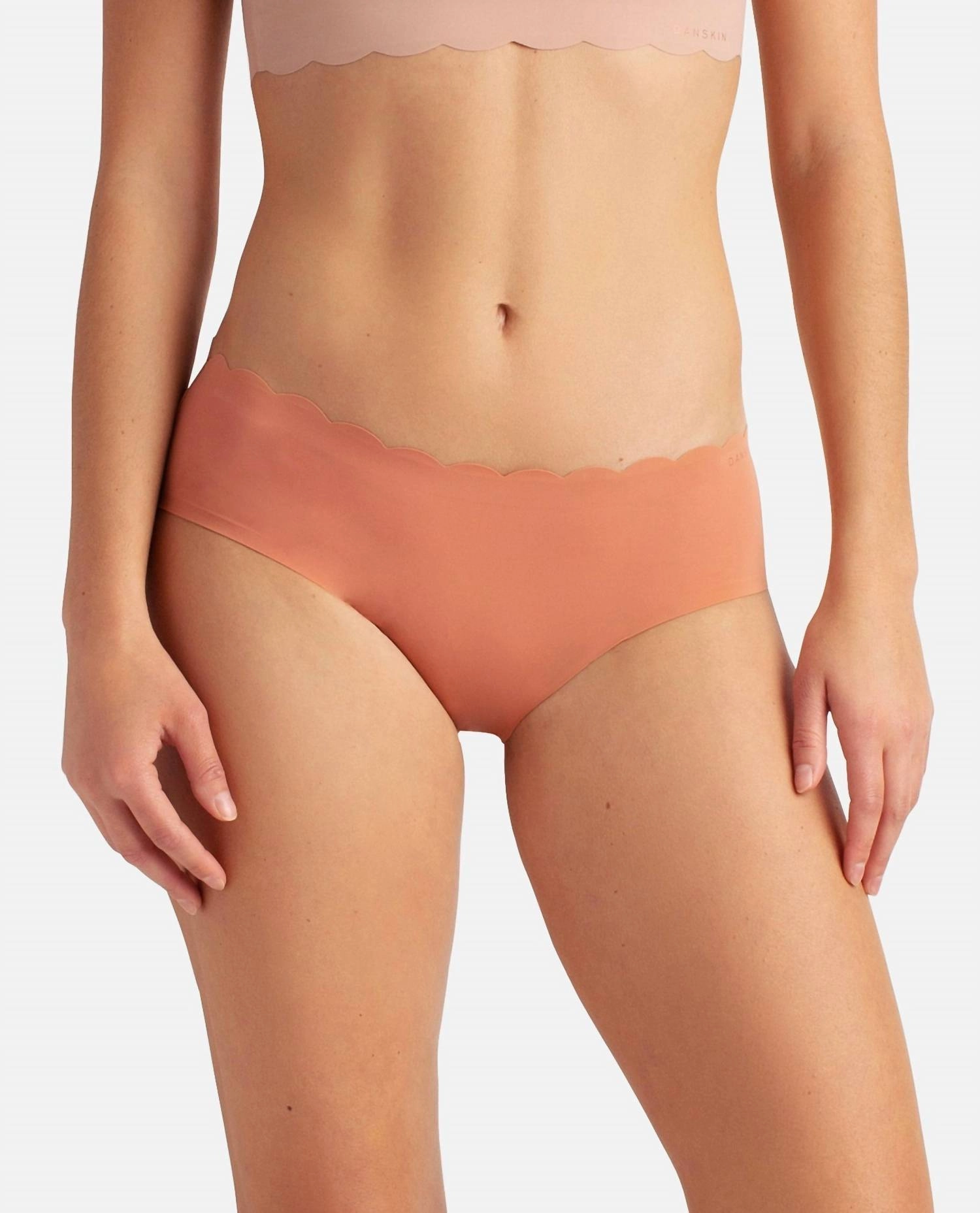 Women's 5-Pack Bonded Scallop Hipster Underwear In Copper Glaze Multicolor