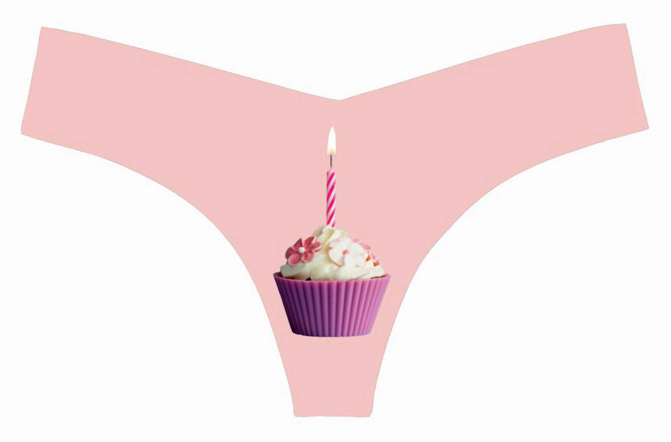 Women's Photo-Op Thong Panty In Cupcake