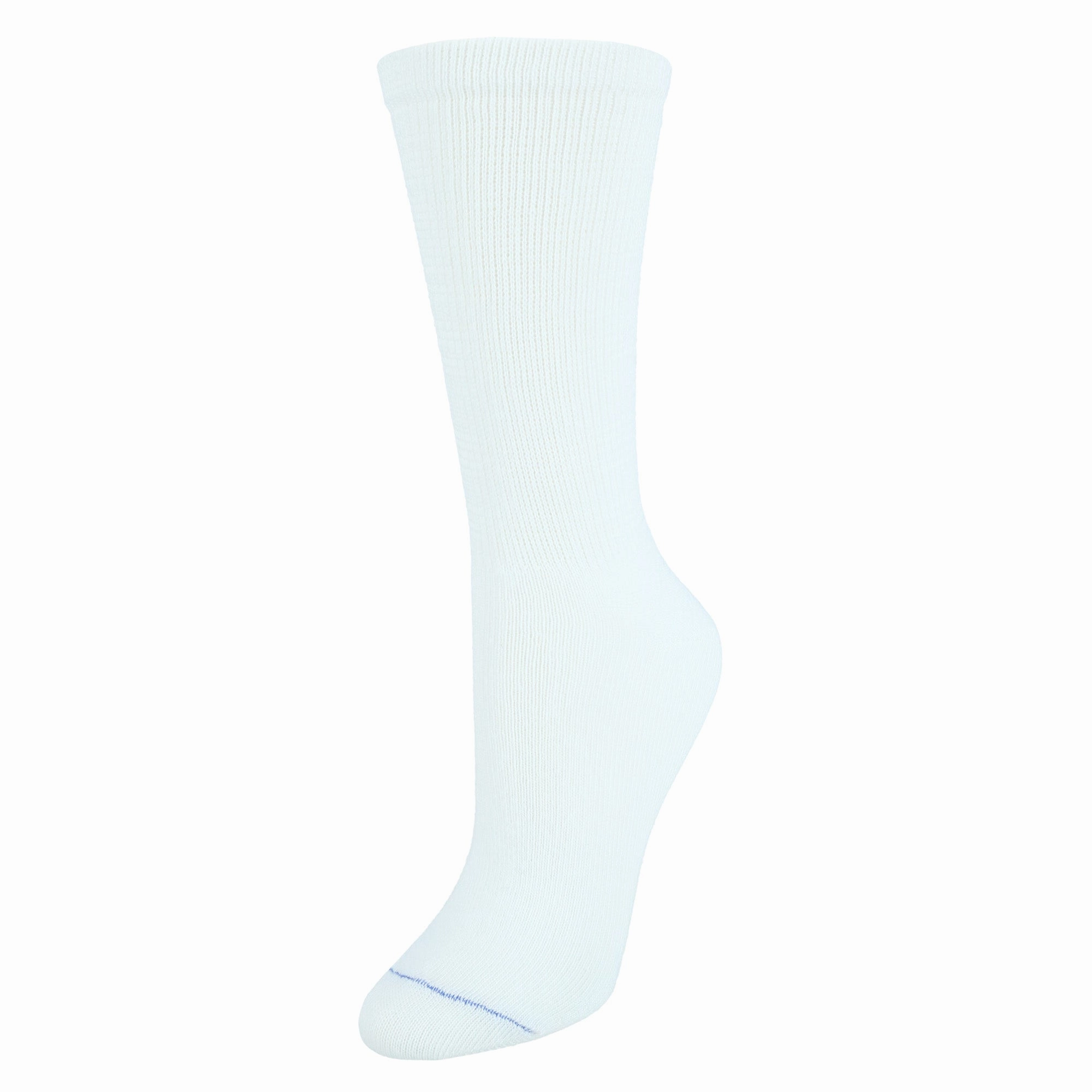 Women's Plus Size Diabetes & Circulatory Crew Socks (4 Pair Pack)