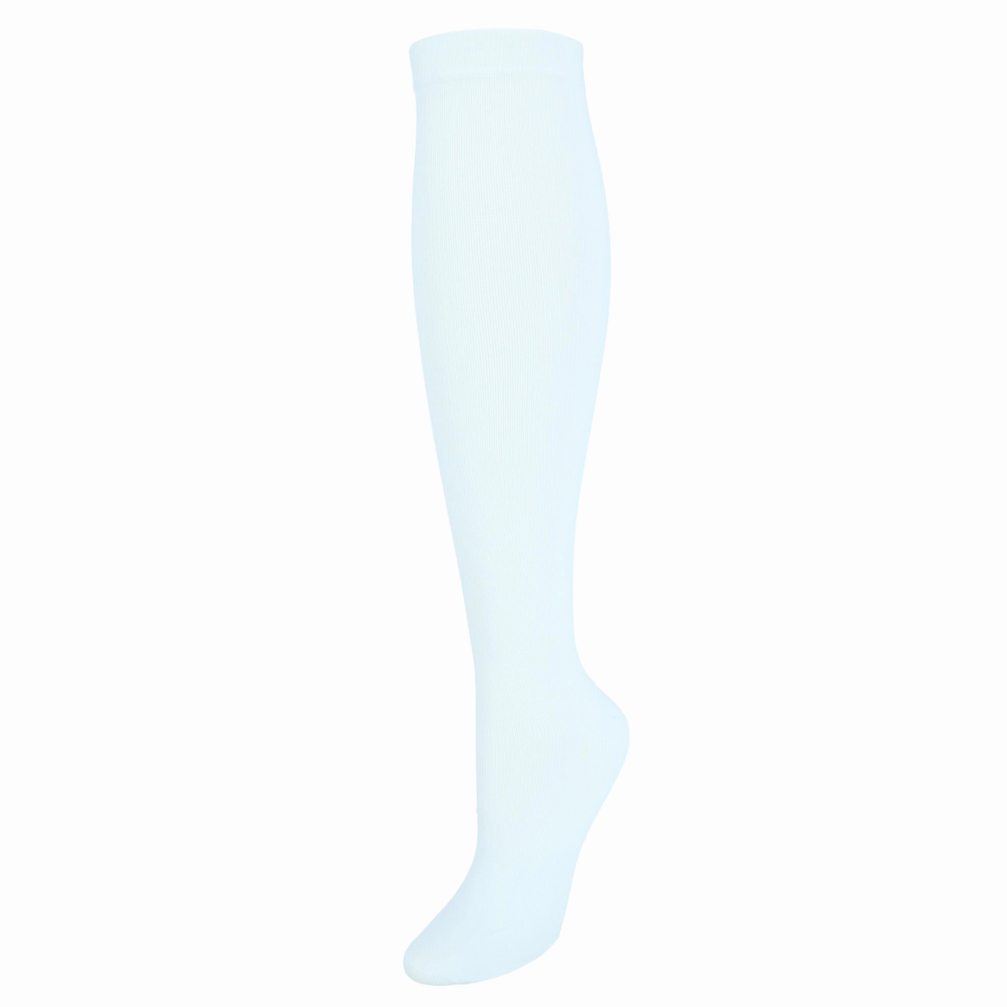 Women's Solid Knee High Compression Socks
