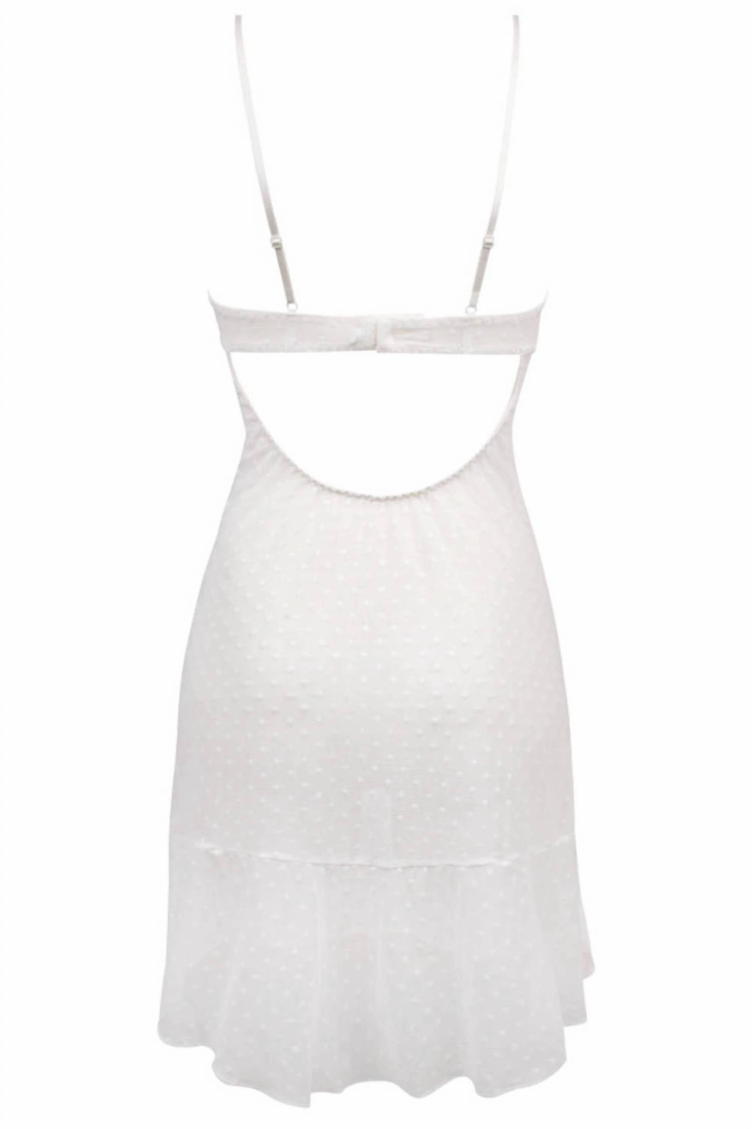 Women's Stricto Sensuelle Babydoll Chemise In Ecru