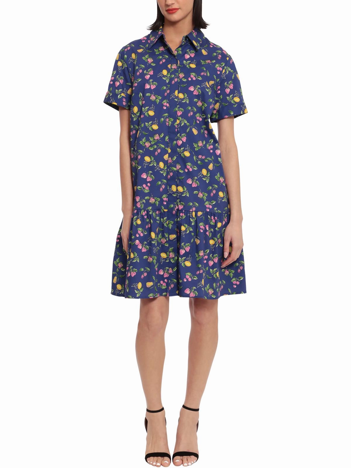Womens Cotton Collared Shirtdress