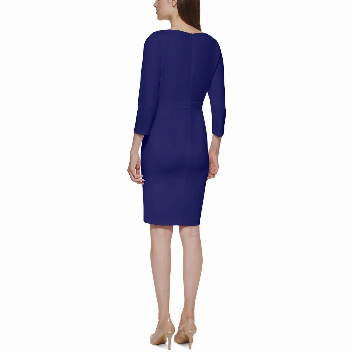 Womens Crepe Midi Dress