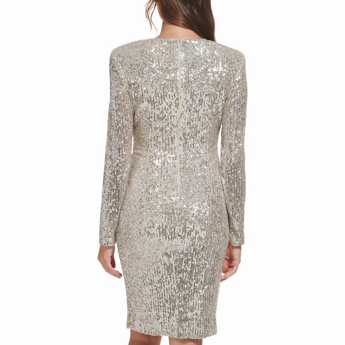 Womens Draped Short Sheath Dress