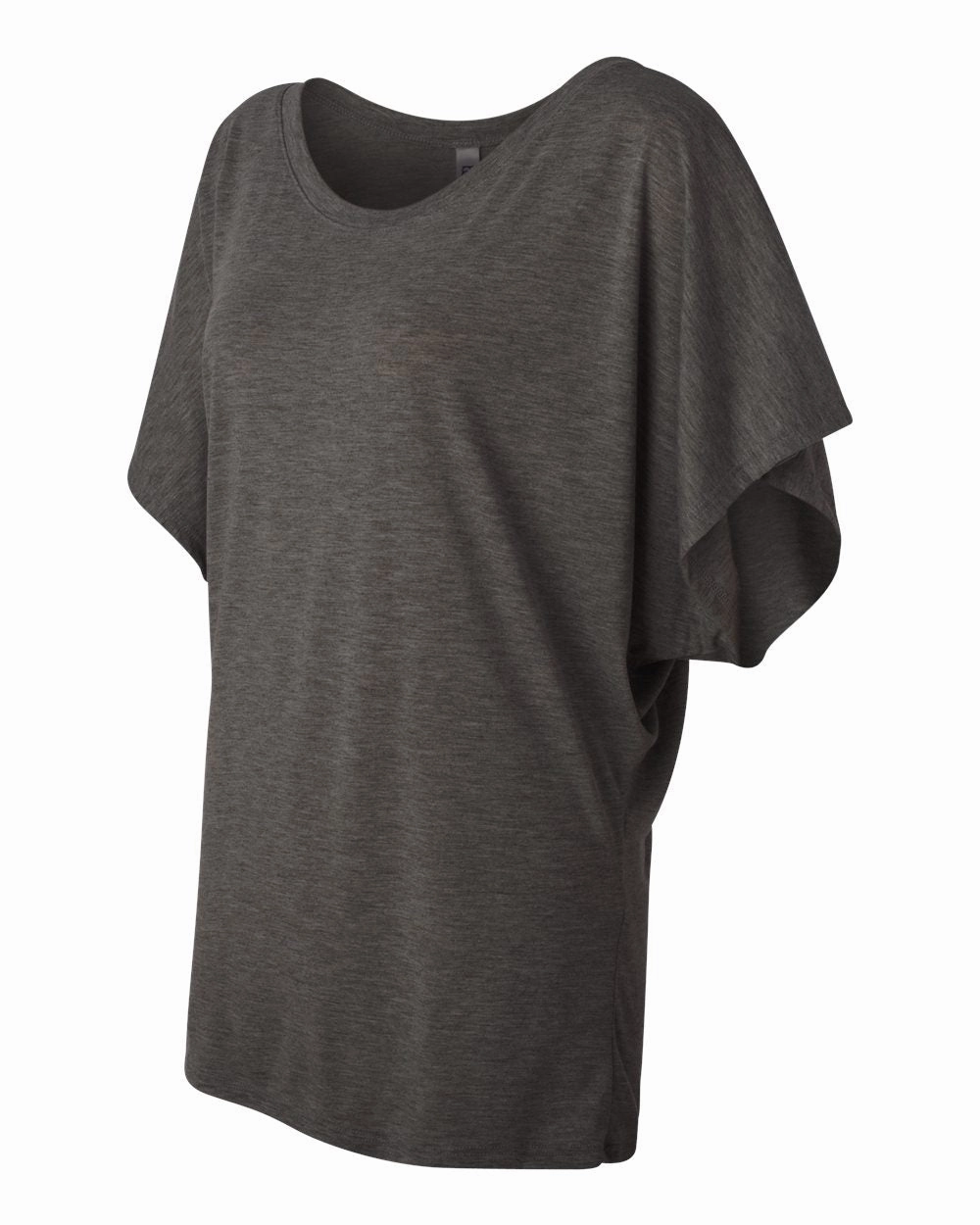 Womens Flowy Draped Dolman Tee
