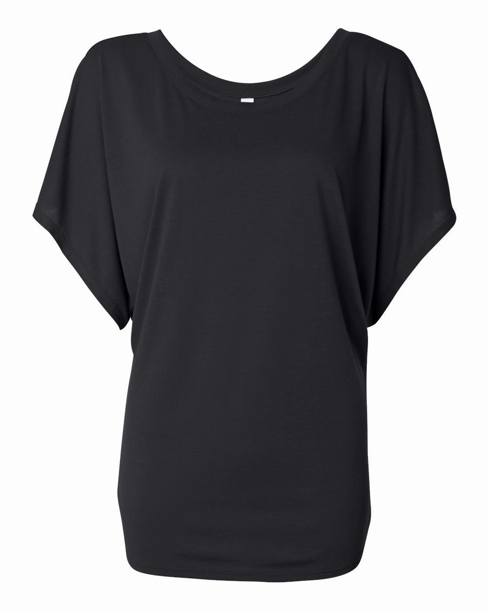 Womens Flowy Draped Dolman Tee