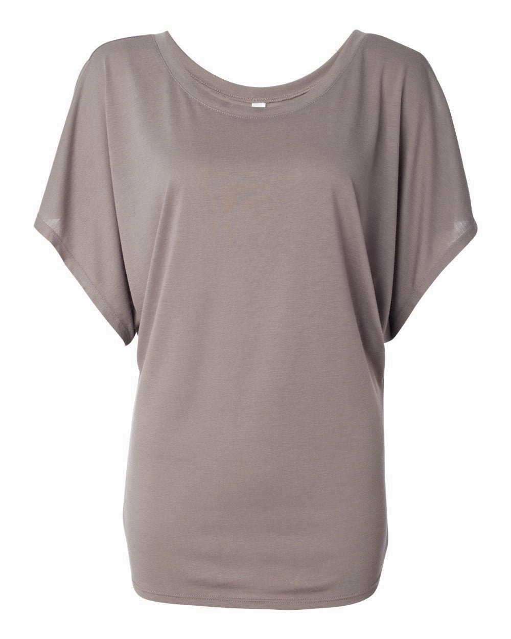 Womens Flowy Draped Dolman Tee